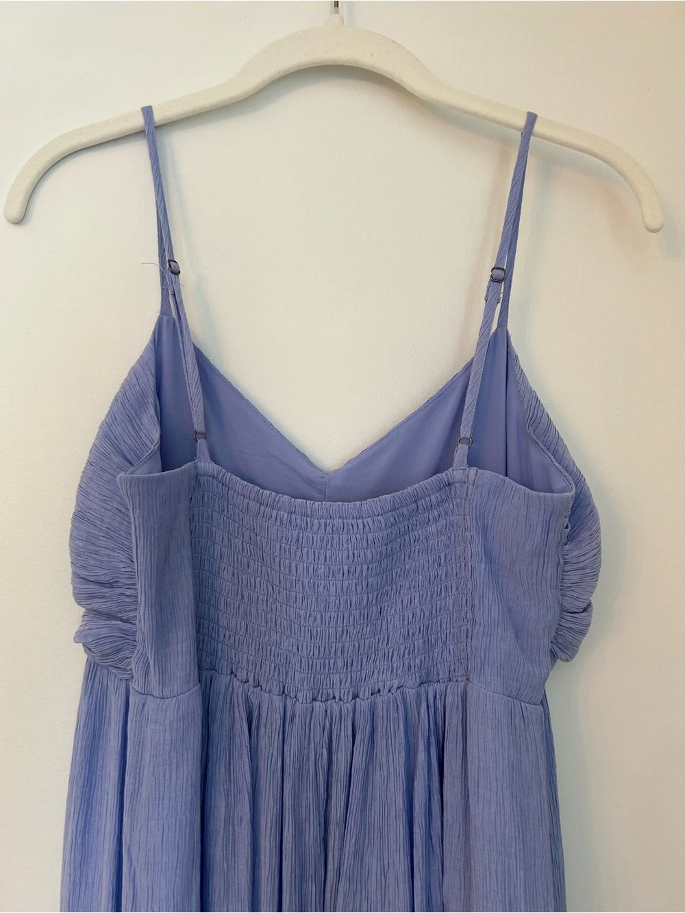 Abercrombie & Fitch Ruched Crinkle Maxi Dress